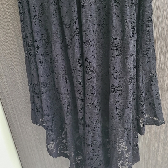 Black Lace High Low Dress - Picture 7 of 7